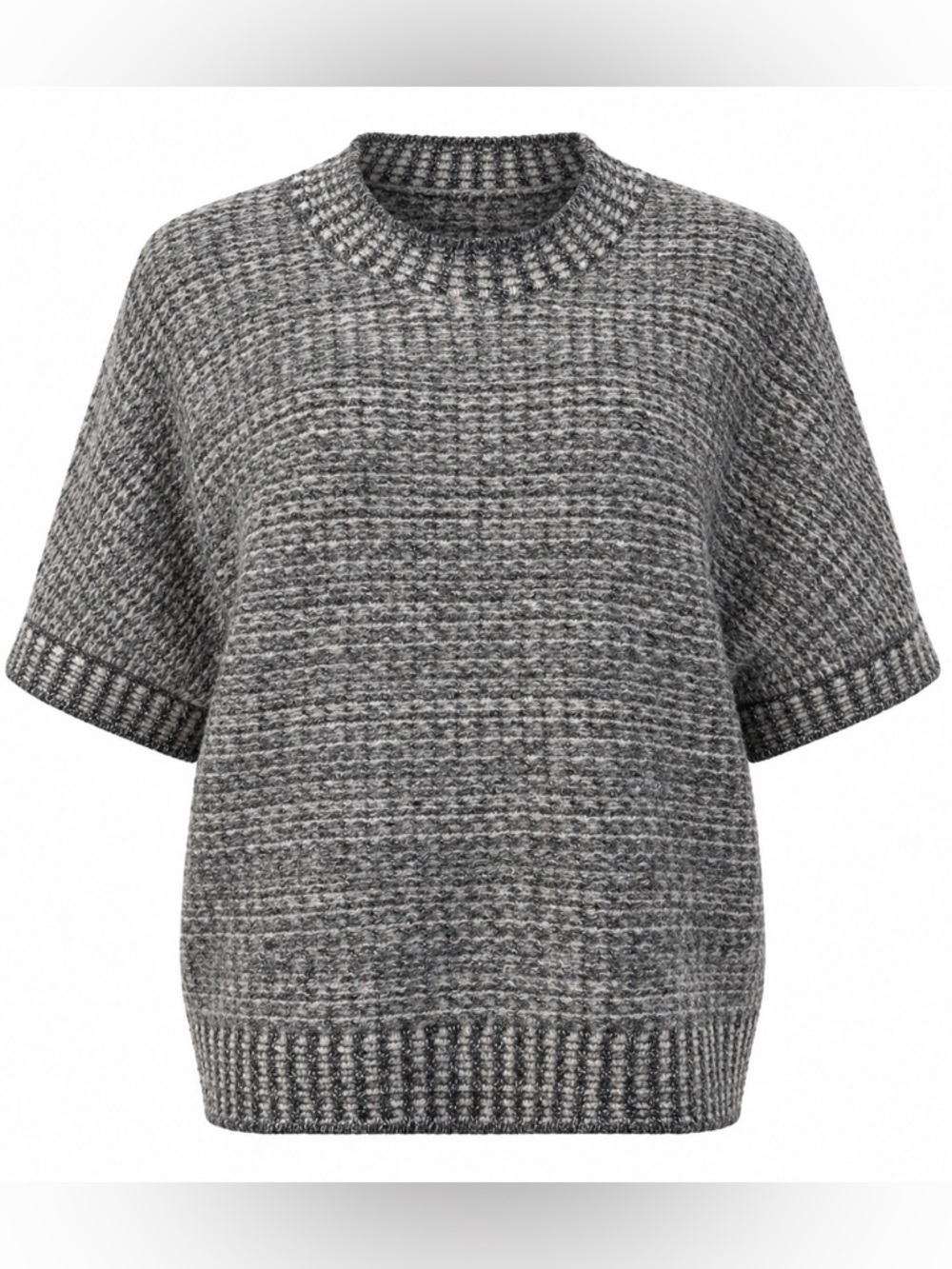 Tribal Jeans Charcoal Textured Knit Sweater Medium
